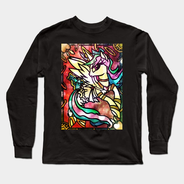 Magiponies | Celestia Anarchy Long Sleeve T-Shirt by ScribbleSketchScoo